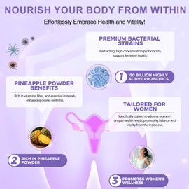 Vital Vaginal Probiotic Gummies for Women - Vital Source Feminine Gummies - Helps Maintain pH Balance & Vaginal Health - 60 Count