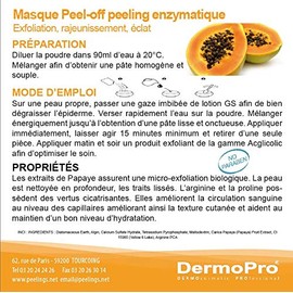 Papaya Exfoliating Mask Peel Off Face Masks Alginate Exfoliating and Regenerating Effect with Papaya and Amino Acids (5 Units)