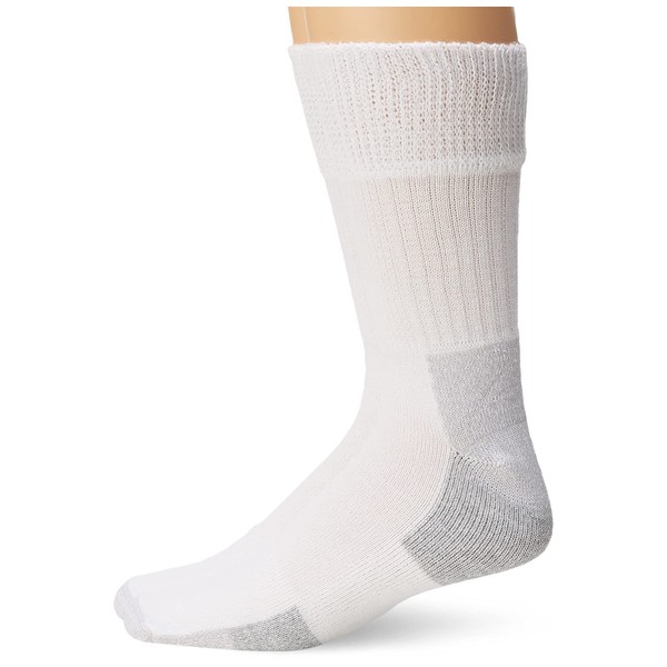 Dr. Scholl's Men's Advanced Relief Blisterguard Socks-2 & 3 Pair Packs-Non-Binding Cushioned Moisture Management, White, 7-12