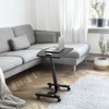 SHW Mobile Height Adjustable Laptop Rolling Cart with Height Adjustment