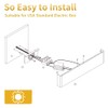 Aipsun 20W/24in Rectangular LED Black Modern Wall Sconce Horizontal Up