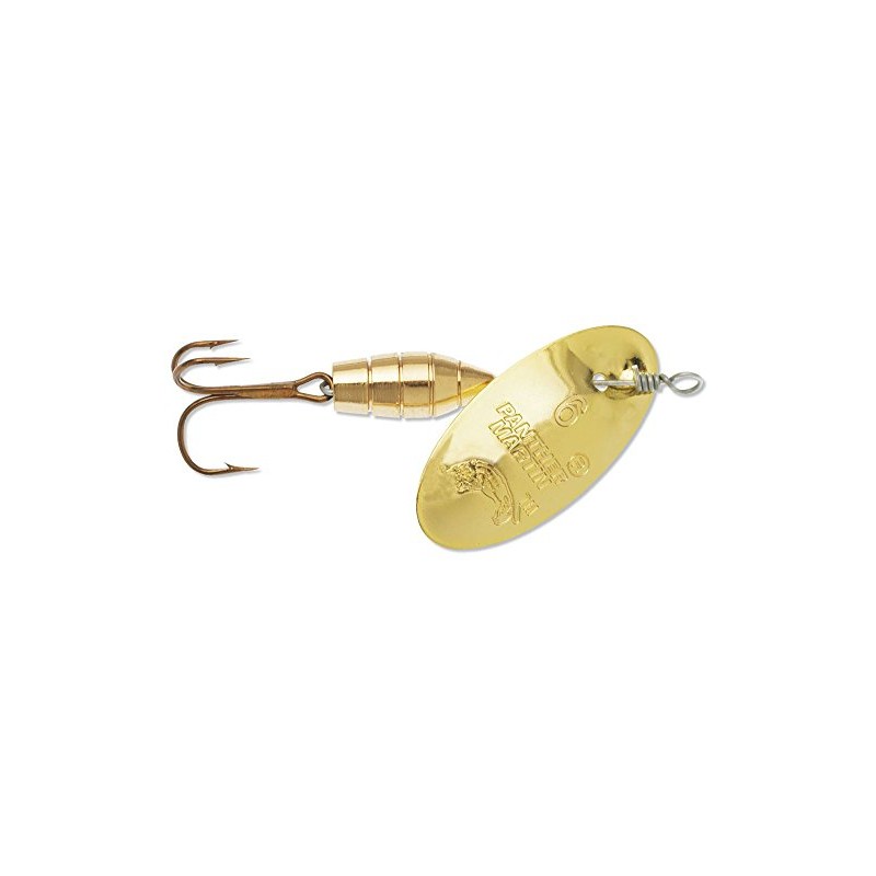 Panther Martin Deluxe Gold 1/8-Ounce Spinning Lure, 1/8 oz
