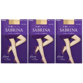 Gunze SB52 Women's Stockings, Sabrina, 3 Pairs Set, Shape-hard, Firm Tight, Hard to Run, beige (natural beige)