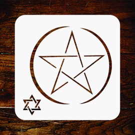 Star of David Stencil - 11.5 x 11.5 cm - Reusable Religious Jewish Magen David Wall Stencils Template