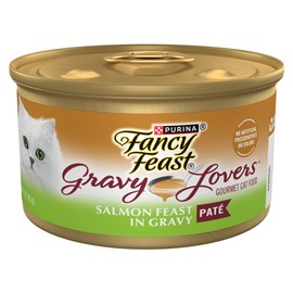 Fancy Feast Fancy Feast Purina Gravy Lovers Salmon Feast Pate in Wet Cat Food Gravy - (Pack of 24) 3 oz. Cans