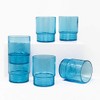 Le Cadeaux Tritan Santorini Glassware Small Tumbler, Set of 6,