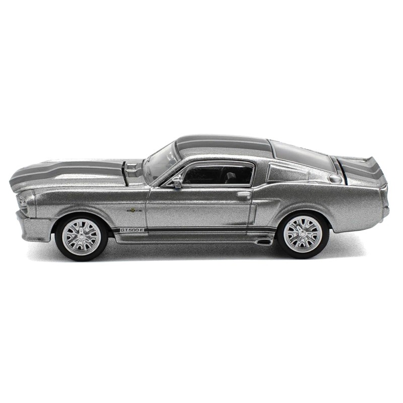 DCD Shelby Mustang GT500 1/64 Diecast Model Car Gray Metallic