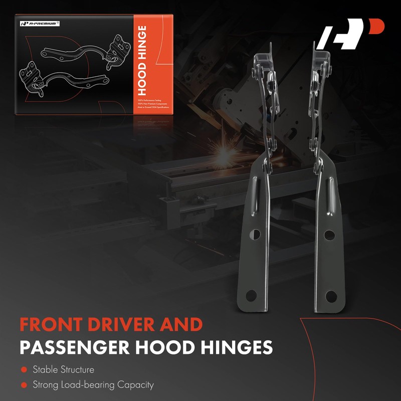 A-Premium Driver and Passenger Hood Hinges Compatible with Dodge Grand