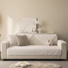 Aucrovee Soft Plush Faux Fur Couch Cover, Fluffy Non Slip