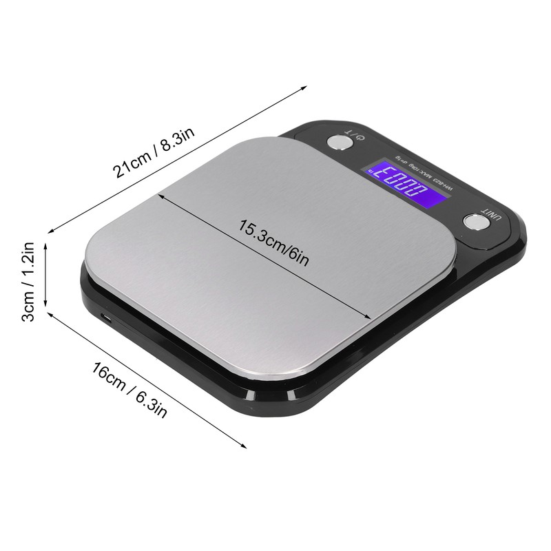 HighAccuracy Digital Scale Portable Electronic Kitchen Scale Food Measuring Weight