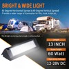 Teswelight 13" 60W RV Exterior Light, Outdoor Porch Lighting for