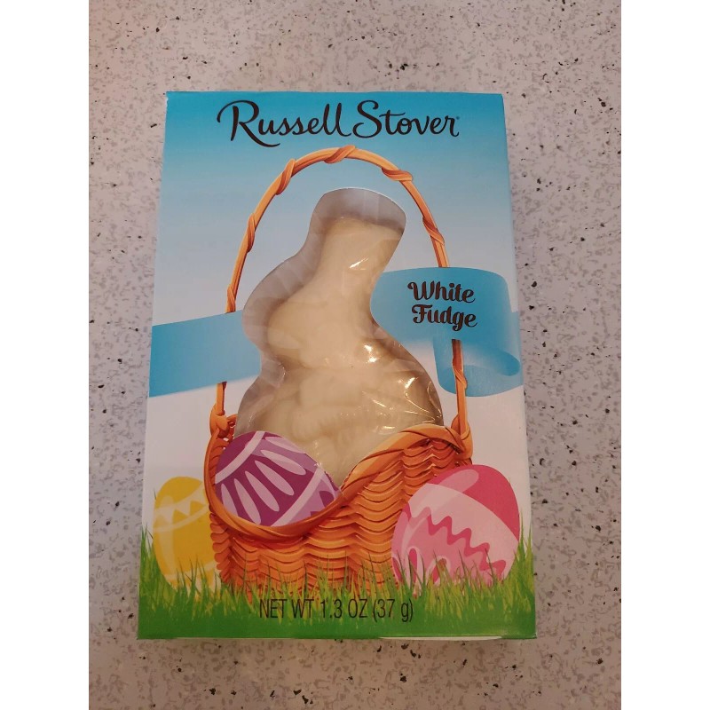 Russell Stover (1) Russell Stover White Fudge Chocolate Bunny Rabbit
