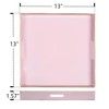MAONAME Decorative Tray, Pink Serving Tray with Handles, Coffee Table