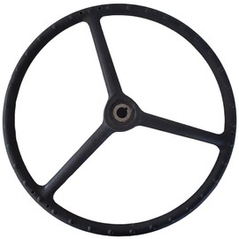 RAParts 180576M1 Steering Wheel (Black) Fits Massey Ferguson TE20 TEA20 TO20 TO30 TO35 F40 20 FE35 35 50 65 85 88 Super 90 135 202 203 204 303 303