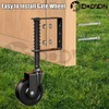 BOODVON 4" Heavy Duty Gate Caster, Spring Loaded Gate Wheels,