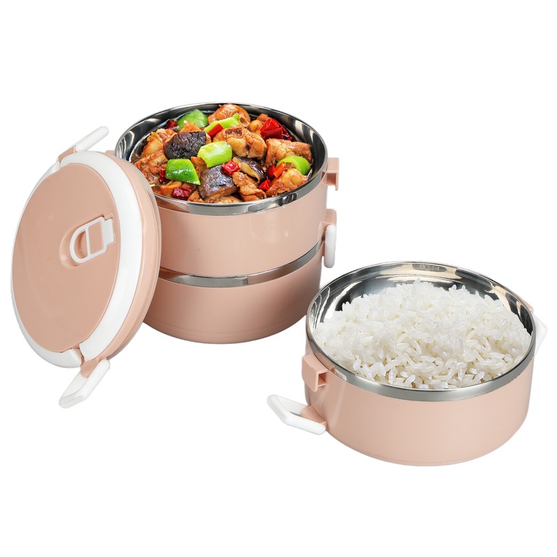 Portable 304 Stainless Steel Bento Lunch Box Thermal Cylinder Lunch
