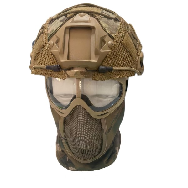CMAIR4U 4 Packs Tactical Helmet Set,Paintball Helmet with Helmet Cover