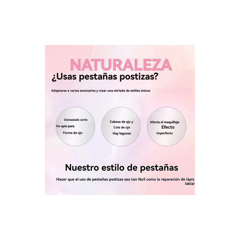 Kit de Extensión de Pestañas 40D Curvatura D para Volumen