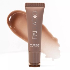 Palladio Butter Balm, Hydrating Lip Balm with Sheer Tint Instant Moisture, Shine - Caramel Glazed