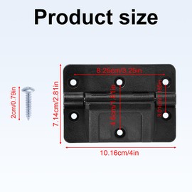 BOXOB 2 Pcs Cooler Hinges Replacement Compatible with Igloo 150-165 QT Coolers, Durable Plastic Oversized Mechanical Hinges with 12 Stainless Steel Screws for Camping & Outdoor Coolers