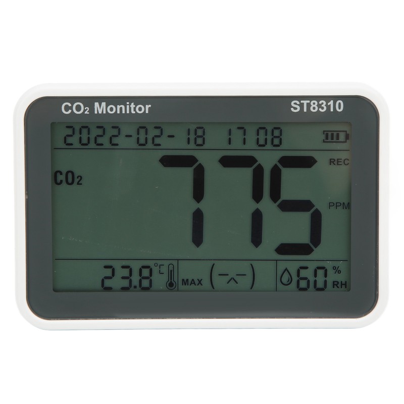 ST8310 LCD Air Quality Monitor Carbon Dioxide Detector CO2 Temperature