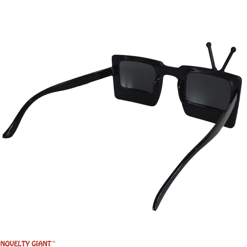 Gafas de sol gigantes con forma de TV para fiestas