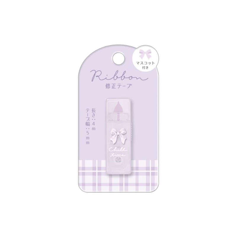 Coolier Correction Supplies Correction Tape with Ribbon Mascot Purple 95077