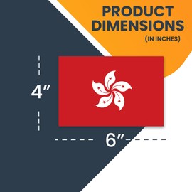 Magnet Me Up Hong Kong Flag Car Magnet Decal, 4x6 Inches, Heavy Duty Automotive Magnet for Car, Truck SUV