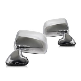 For Toyota Pickup 1990 91 92 93 94 1995 Door Mirror Driver & Passenger Side | Pair Chrome | Foldaway Type | Door Mounted | Single Glass | w/Vent Window | TO1320122, TO1321122 | 8794034020, 8791034020