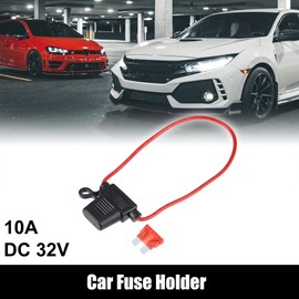 A ABSOPRO 2 Set 16 Gauge Car Blades Style Inline Fuse Holder with 10A Fuse