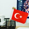 TSMD Turkey Stick Flag Turkish Small Mini Hand Held Flags,5x8