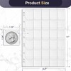450 Pockets Coin Binder Pages (9-Hole Coin Pocket Pages) -