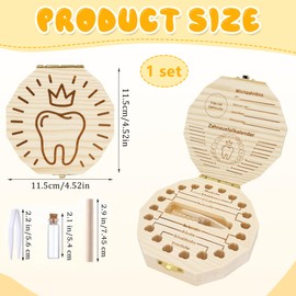 Sunshine smile Wooden Milk Teeth Box