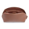 LONDO Genuine Leather Makeup Bag Cosmetic Pouch Travel Organizer Toiletry