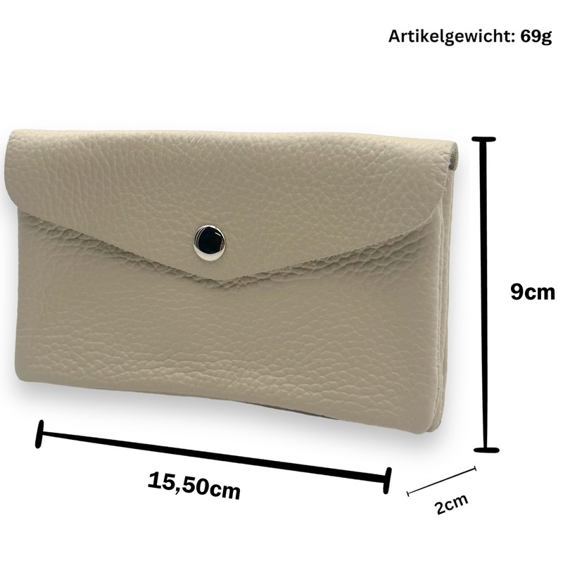 Mady in Italy Women's Medium Purse with Zip, Coin Compartment