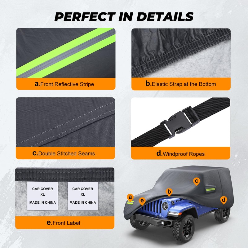 KAKIT 6 Layers Heavy Duty Covers for Jeep 2007-2020 4