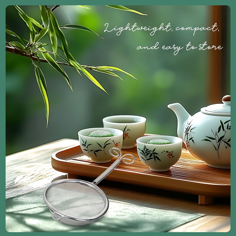 Matcha Stainless Steel Strainer - Japanese Chakoshi Tea Strainer with