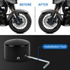 Front Axle Caps, PSLER Motorcycle Front Axle Nut Covers for