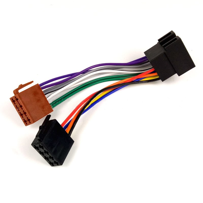 WANGCL Car ISO Radio Adapter 16 Pin Stereo Radio Adapter