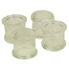 tutsi Rhino Clear Legs Cap Round 21 mm, 1 Pack, 4 Pieces, 50-Pack