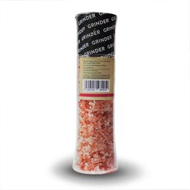 Silk Route Spice Company Himalayan Pink Salt Giant Spice Grinder - 390g/13.8oz Easy to Use Pink Salt Mill Fresh Himalayan Salt Contains Essential Minerals