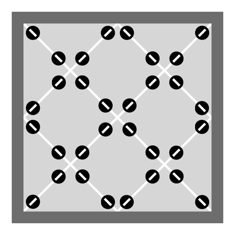 Brunoplast NIVIFIX 250x Standard Thread Tabs (Linear) for 1.7 mm
