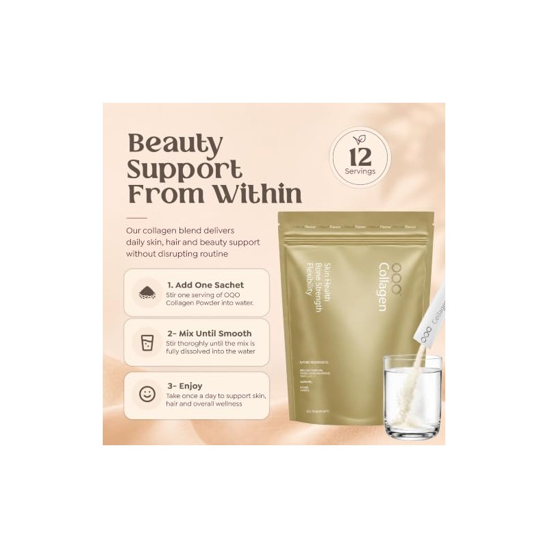 OQO Marine Collagen Powder | Skin, Hair & Nails |