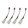 4PCS Car Door Radio Speaker Wiring Harness Adapter Connector Plug