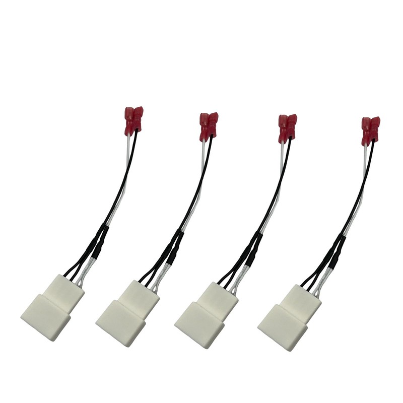 4PCS Car Door Radio Speaker Wiring Harness Adapter Connector Plug