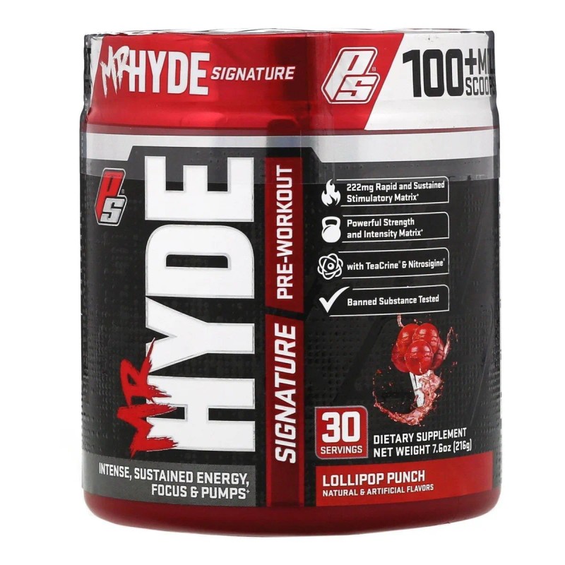 Preentreno ProSupps Mr. Hyde Signature Fruit Punch 216g 30 Serv