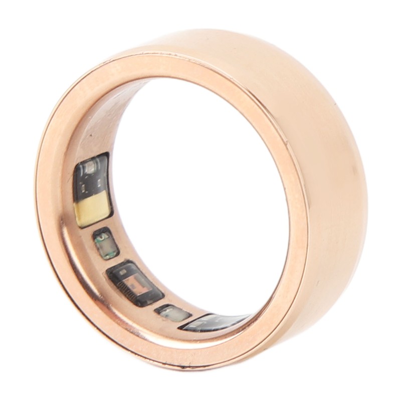 Smart Ring Pink Gold Sleep Monitor Health Tracker Waterproof Aluminum
