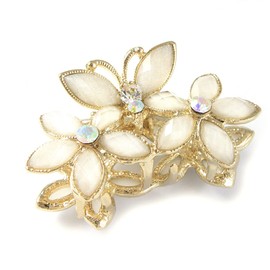 VINGTAINE H-138 Butterfly Flower Hair Clip Hair Claw