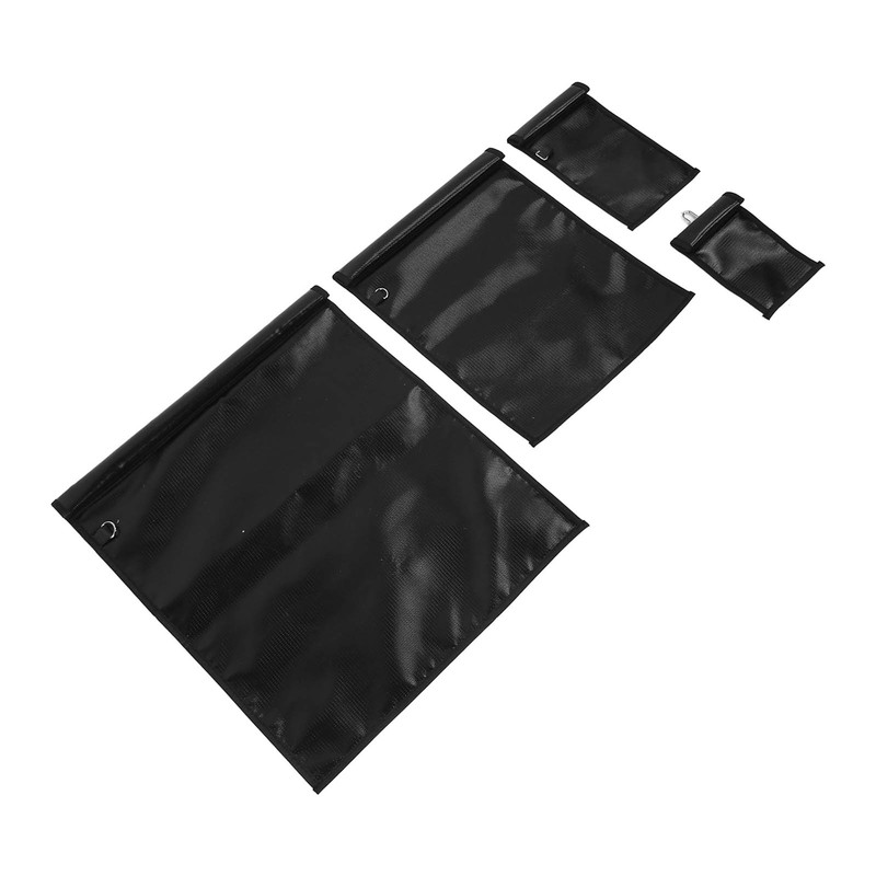 4Pcs Faraday Bag Black Portable Fireproof Waterproof Safe Reliable Faraday