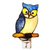 HUIMIEJU Colored Glass Owl Night Light, Children's Room Animal Night